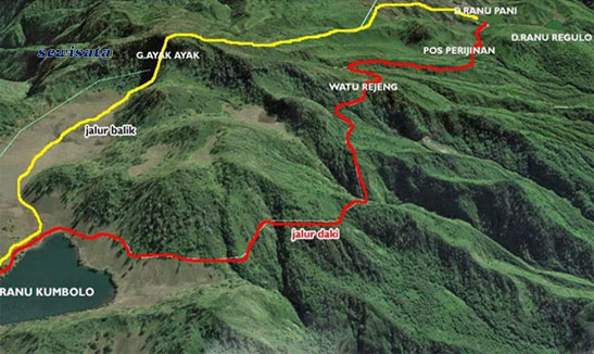 Jalur Pendakian Gunung Semeru