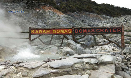 Kawah Domas gunung tangkuban perahu